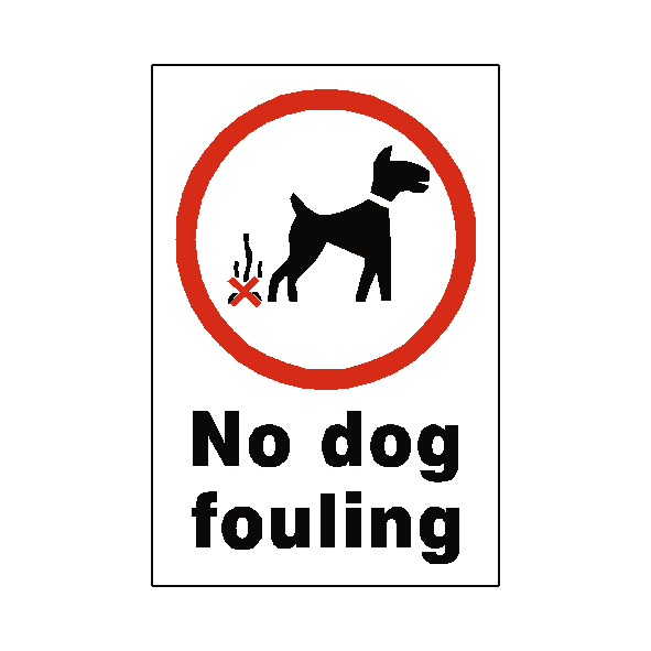 No Dog Fouling Sticker | Safety-Label.co.uk