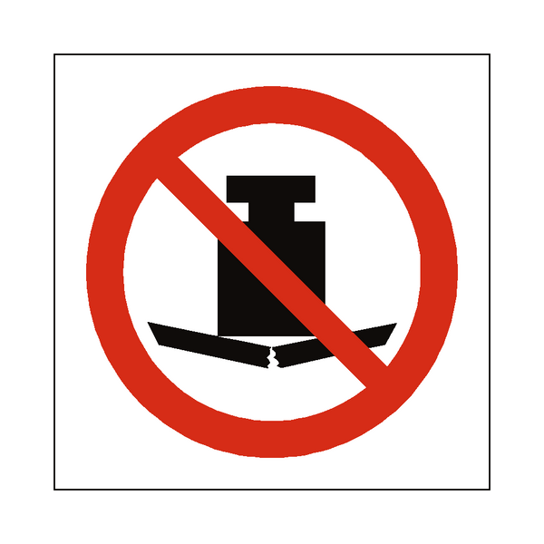 No Heavy Load Symbol Label | Safety-Label.co.uk