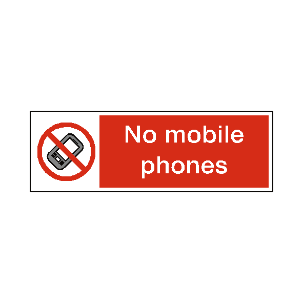 No Mobiles Phones Safety Sign | Safety-Label.co.uk