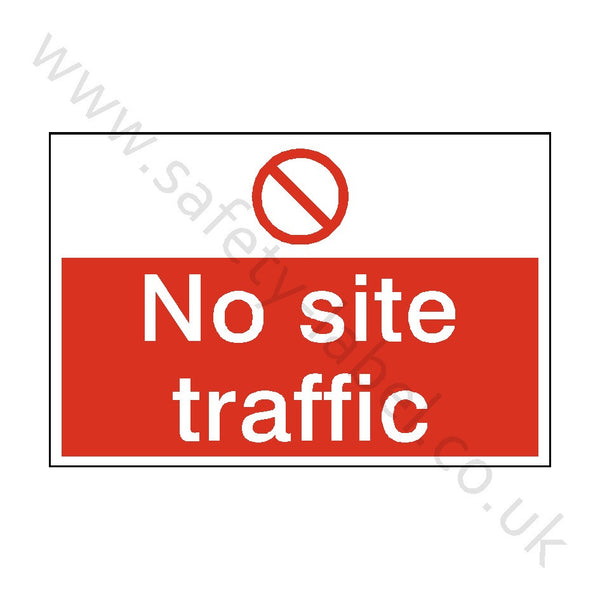 No Site Traffic Safety Sign | Safety-Label.co.uk