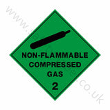 Non-Flammable Compressed Gas 2 Sign | Safety-Label.co.uk