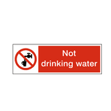 Not Drinking Water Label | Safety-Label.co.uk