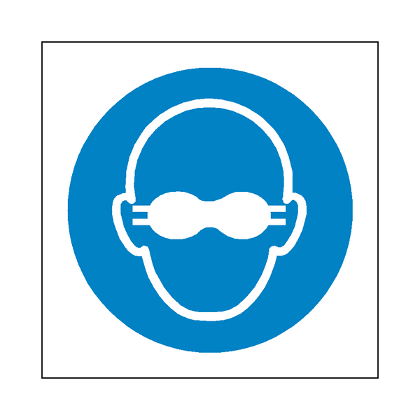 Opaque Eye Protection Symbol Sign | Safety-Label.co.uk