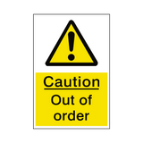 Out Of Order Hazard Sign | Safety-Label.co.uk