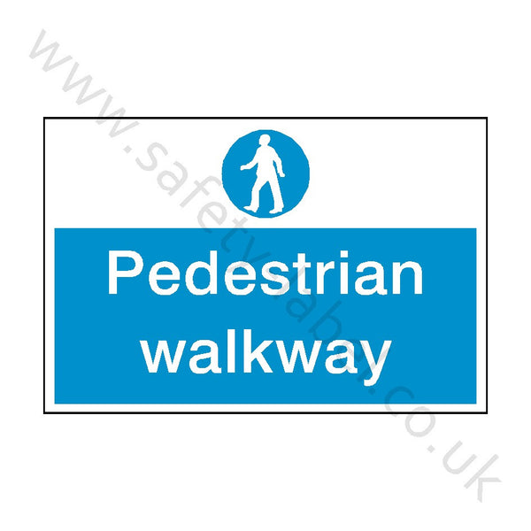 Pedestrian Walkway Safety Sign | Safety-Label.co.uk