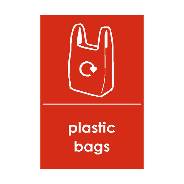 Plastic online bag signs