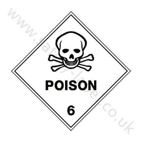 Poison 6 Sign | Safety-Label.co.uk
