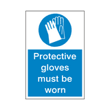 Protective Gloves Mandatory Sign | Safety-Label.co.uk