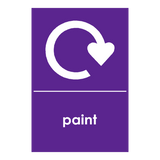 Recycling Paint Sign | Safety-Label.co.uk