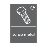Scrap Metal Waste Recycling Sticker | Safety-Label.co.uk