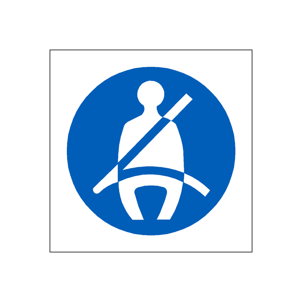 Seat Belt Sticker