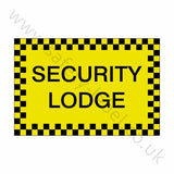 Security Lodge Sticker | Safety-Label.co.uk