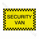 Security Van Sticker | Safety-Label.co.uk