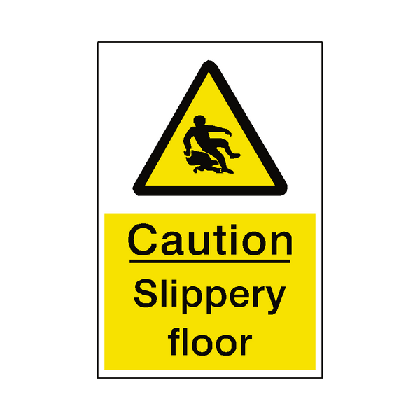 Slippery Floor Sticker | Safety-Label.co.uk