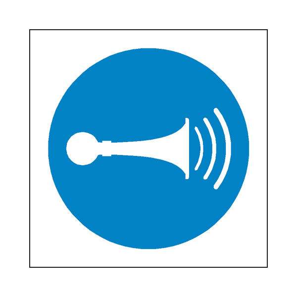 Sound Horn Symbol Sign | Safety-Label.co.uk