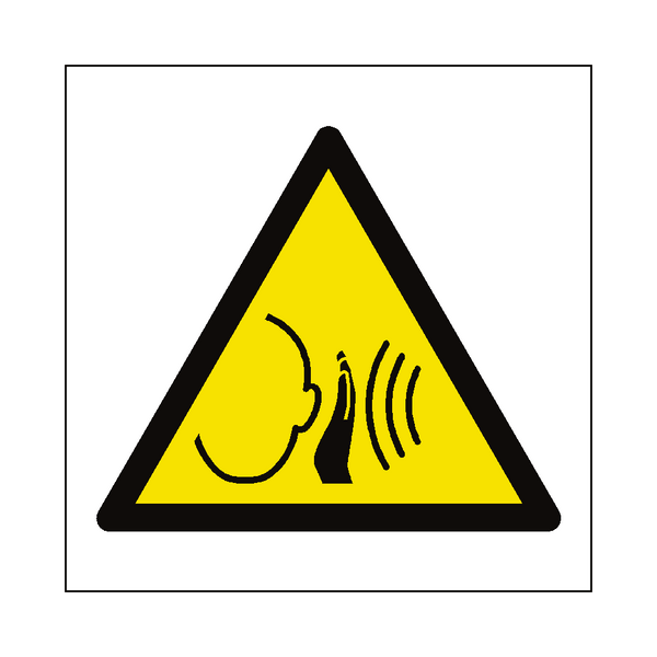 Sudden Loud Noise Symbol Label SafetyLabel.co.uk