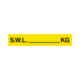 S.W.L Label Kg Yellow | Safety-Label.co.uk
