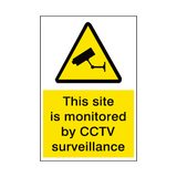 Site Monitored By CCTV Security Sign | Safety-Label.co.uk