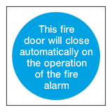Auto Fire Alarm Sticker | Safety-Label.co.uk
