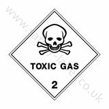 Toxic Gas 2 Sign | Safety-Label.co.uk