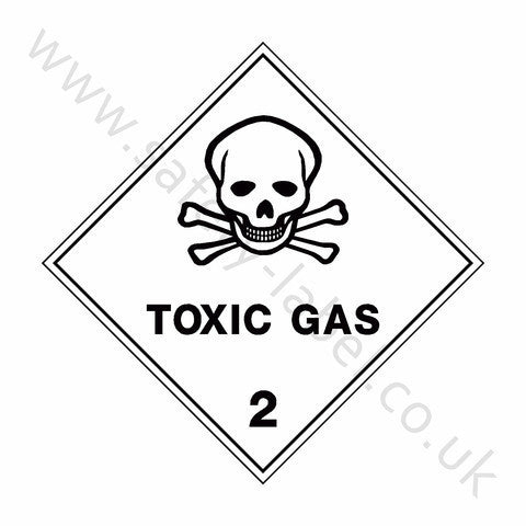 Toxic Gas 2 Sign | Safety-Label.co.uk