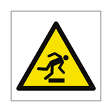 Trip Hazard Symbol Label | Safety-Label.co.uk