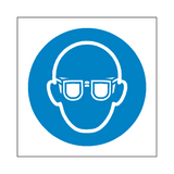 Wear Eye Protection Symbol Sign | Safety-Label.co.uk