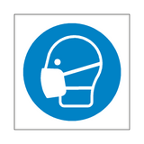 Wear Facemask Symbol Sign | Safety-Label.co.uk