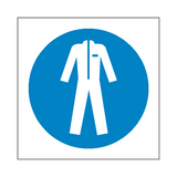 Wear Protective Clothing Symbol Sign | Safety-Label.co.uk
