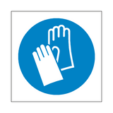 Wear Protective Gloves Symbol Sign | Safety-Label.co.uk