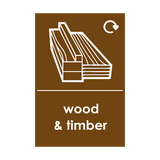 Wood and Timber Waste Sticker | Safety-Label.co.uk