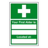 First Aider Sticker | Safety-Label.co.uk