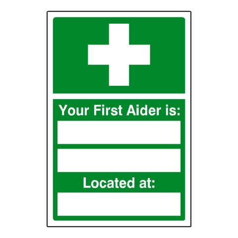 First Aider Sign | Safety-Label.co.uk