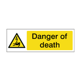 Danger Of Death Safety Sign | Safety-Label.co.uk