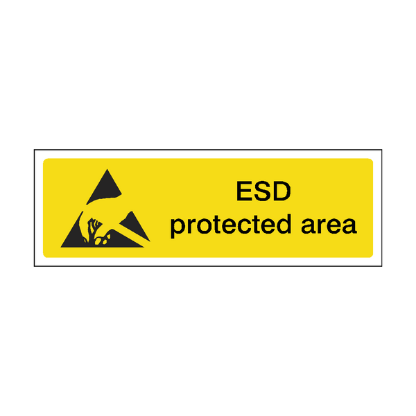 ESD Protected Area Label SafetyLabel.co.uk