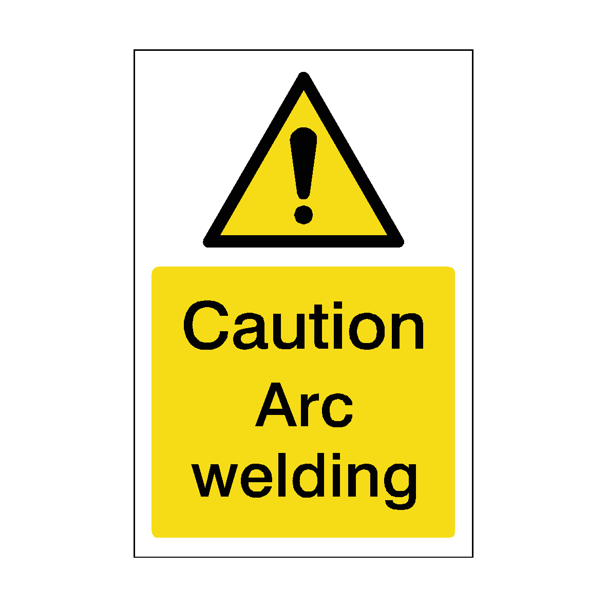 Arc Welding Sticker | Safety-Label.co.uk