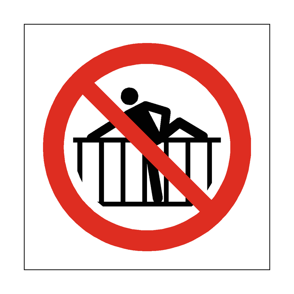 Do Not Cross Barrier Symbol Sign | Safety-Label.co.uk