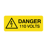 110 Volts Labels Mini | Safety-Label.co.uk
