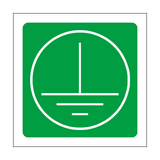 Electrical Ground Symbol Sign | Safety-Label.co.uk