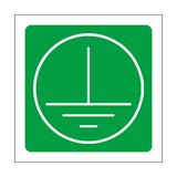 Electrical Ground Symbol Label | Safety-Label.co.uk