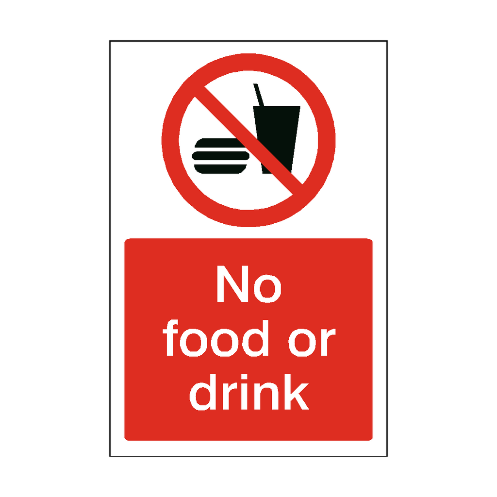 No Food Or Drink Sign