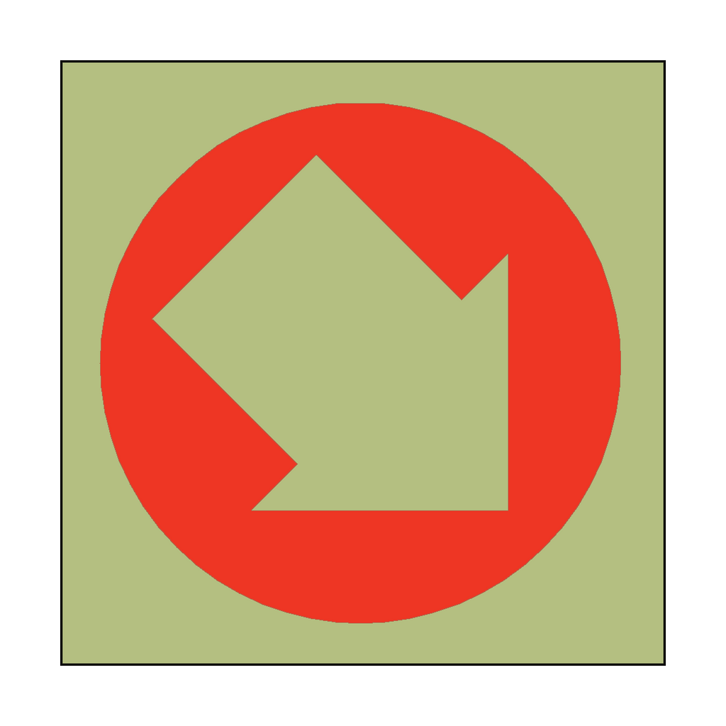 Photoluminescent Arrow Sticker Down Right | Safety-Label.co.uk