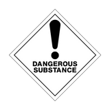 Dangerous Substance Exclamation Sticker | Safety-Label.co.uk