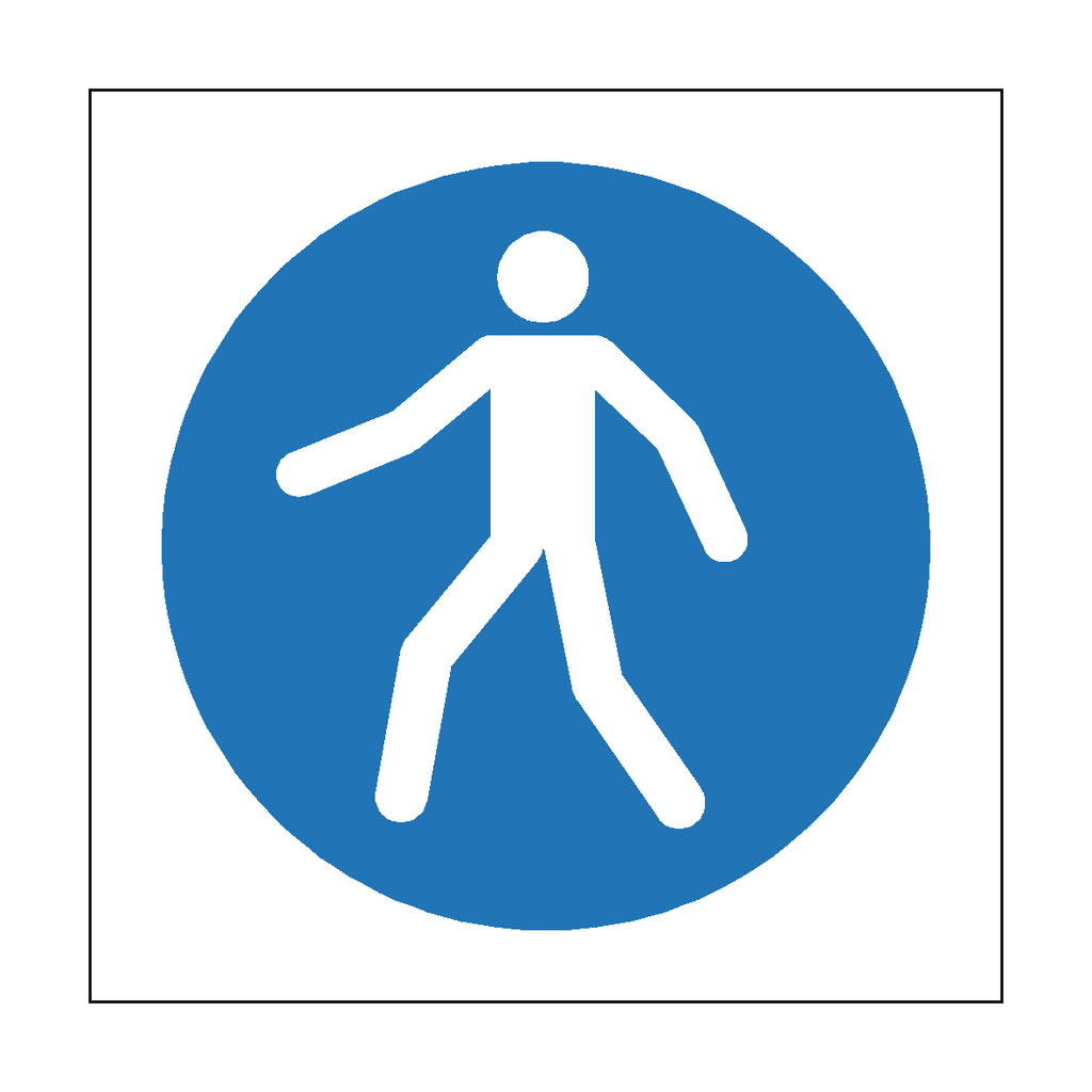 Use Walkway Symbol Label