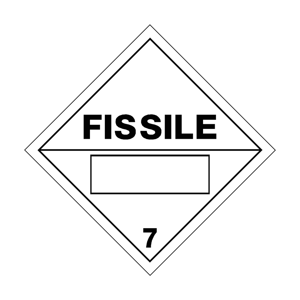 Fissile 7 Sign | Safety-Label.co.uk