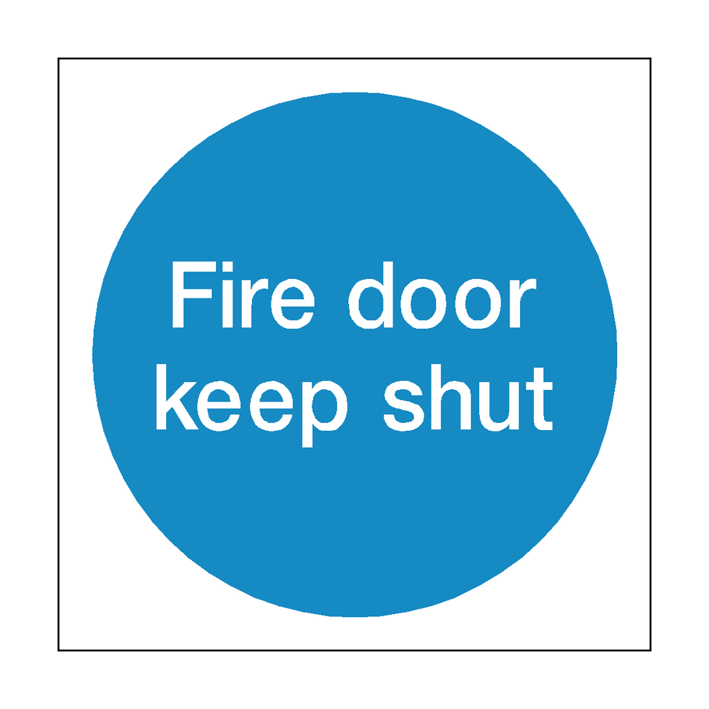 Fire Door Keep Shut Sign | Safety-Label.co.uk