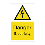 Danger Electricity Sticker | Safety-Label.co.uk