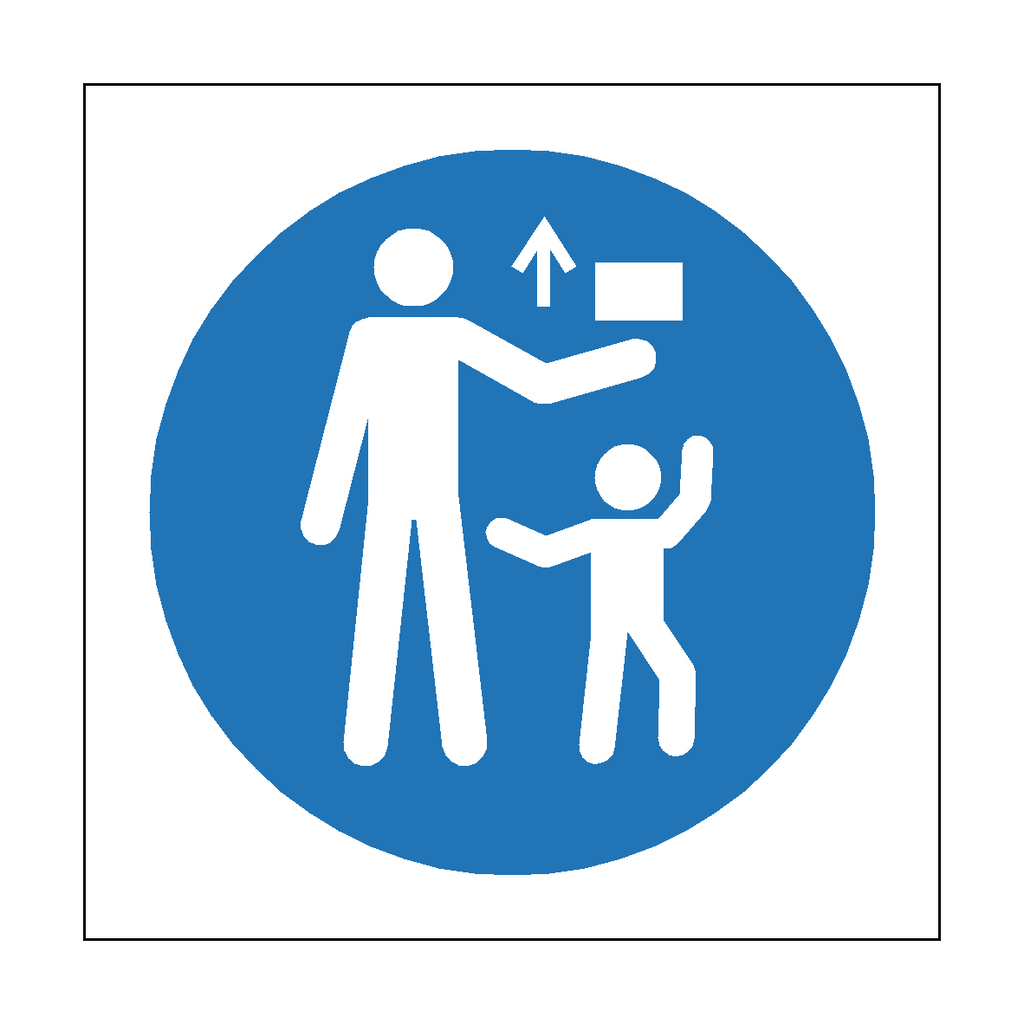 Keep Out Of Reach Of Children Symbol Label | Safety-Label.co.uk