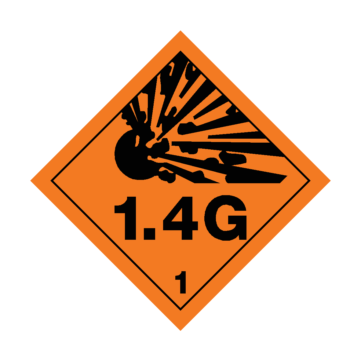 Explosive Exotics Amazon Sticker Class 1.4G Explosive Sticker