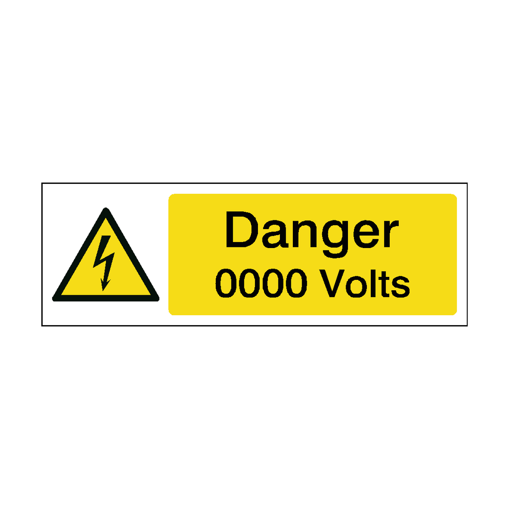 Custom Volts Safety Sticker | Safety-Label.co.uk